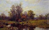 Hugh Bolton Jones Famous Paintings - Woodland Scene